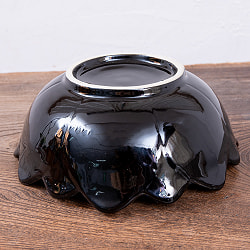 エスニック気分を盛り上げる　ロータスボウル　21cm　Blue - サブ4