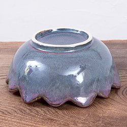 エスニック気分を盛り上げる　ロータスボウル　21cm　Sky purple - サブ4