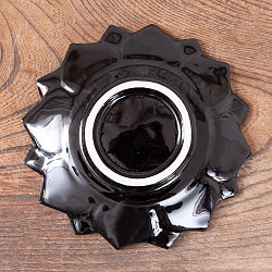 エスニック気分を盛り上げる　ロータスプレート　14cm　Blue - サブ5