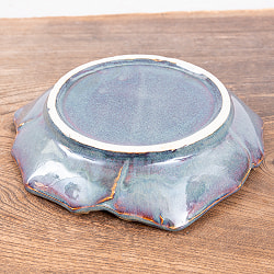 エスニック気分を盛り上げる　オーキッドプレート　20cm　Sky purple - サブ4