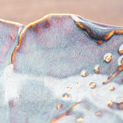 エスニック気分を盛り上げる　オーキッドプレート　20cm　Sky purple - サブ5