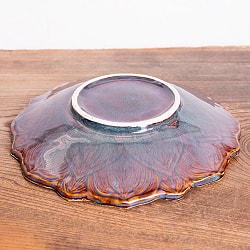 エスニック気分を盛り上げる　ロータスプレート　23.5cm　Sky purple - サブ4