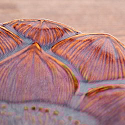 エスニック気分を盛り上げる　ロータスプレート　23.5cm　Sky purple - サブ5