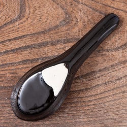 滑らかな釉薬が美しい タイの陶磁器スプーン　Blue - サブ4