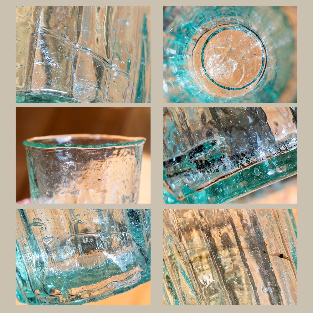 [色々訳あり品・もったいないクオリティ]ハノイの伝統的ビアホイグラス　ビールジョッキ　ベトナムの屋台文化を感じる　無骨で温かみのあるビールグラス　中ジョッキ　〔約12.5cm×約8cm 約300ml〕14枚目の説明写真です