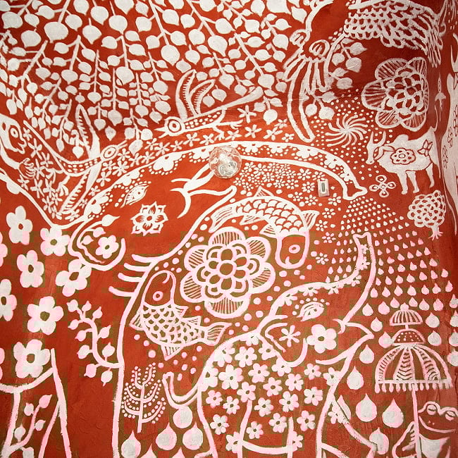 [E-TICKET・10名様限定]ティラキタ　アーユルヴェーダオイルお試し体験会 - 前泊  2026年3月31日(火) 3 - インドのワルリー画が描かれた素敵なお風呂もございます