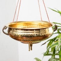 施術しやすい形のシロダーラポット コック付き 1800cc