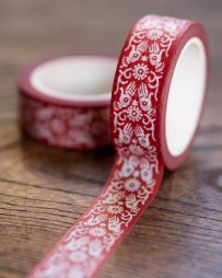 赤い手-ティラキタオリジナル マスキングテープ 15mm x 10m