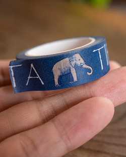 TIRAKITAゾウさん-ティラキタオリジナル マスキングテープ 15mm x 10m - サブ4