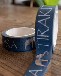 TIRAKITAゾウさん-ティラキタオリジナル マスキングテープ 15mm x 10m