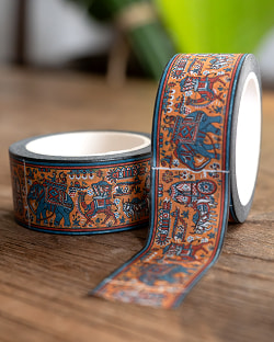 マハラジャの行進-ティラキタオリジナル マスキングテープ 20mm x 10m - サブ5