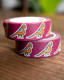 紫小鳥-ティラキタオリジナル マスキングテープ 15mm x 10m - サブ4