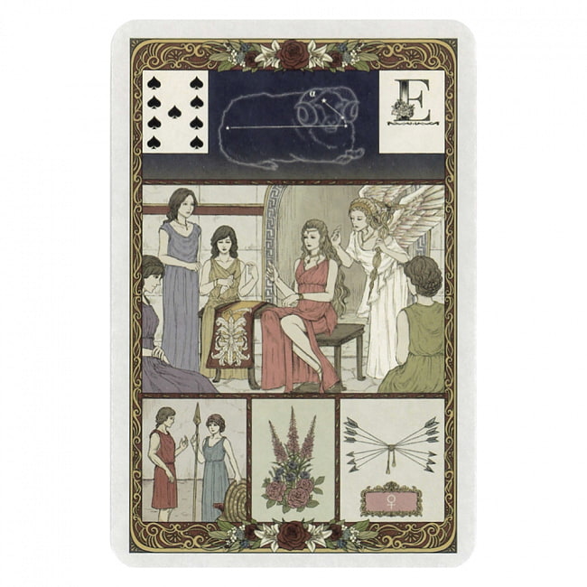 グランジュ・ルノルマン・カード入門 - Introduction to Grange Lenormand Cards - Fortune Telling of Myths and Alchemy 3 - パッケージ裏面