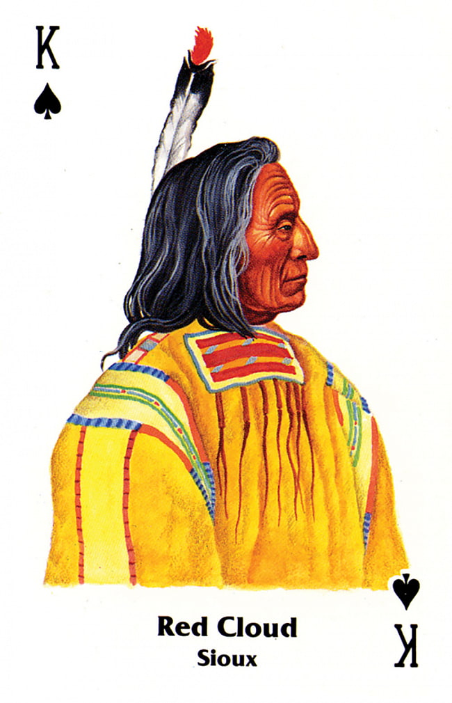 ネイティブ アメリカンのトランプ セット 1 - Native American Playing Cards Set One 3 - パッケージ裏面