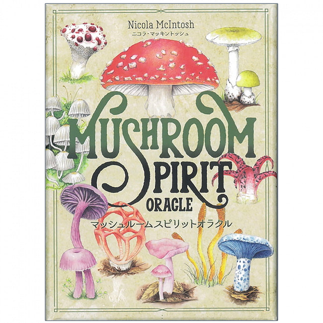 マッシュルームスピリットオラクル - mushroom spirit oracleの写真1枚目です。表紙オラクルカード,占い,カード占い,タロット