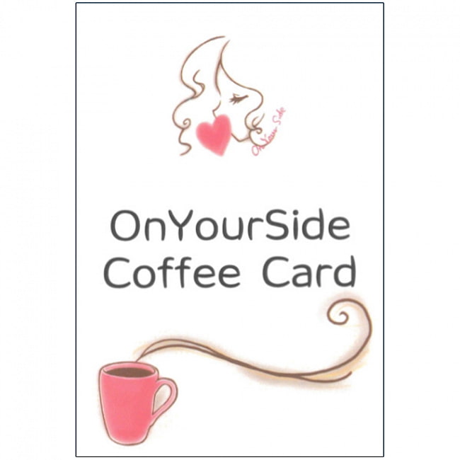 OnYourSideコーヒーカード - OnYourSide　coffee cardの写真1枚目です。表紙オラクルカード,占い,カード占い,タロット