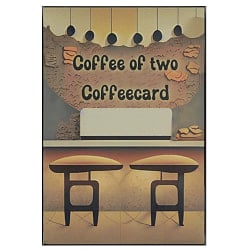 コーヒーオブトゥーコーヒーカード - coffee of two coffee card(ID-SPI-1105)