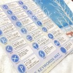 ルーン文字早見下敷き - Rune quick guide sheet