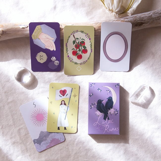 ライラックルーンカード - Lilac Rune Cards 3 - 素敵なカードです、あなたはなにを問いますか？