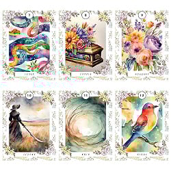 銀河の花束ルノルマンカード - Galaxy Bouquet Lenormand Cards - サブ3