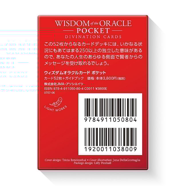ウィズダムオラクルカード ポケット - Wisdom Oracle Cards Pocket 5 - 外箱の大きさはこのくらい。箱を持っている手は、手の付け根から中指の先までで約17cmです。