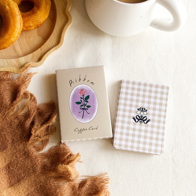 リボンコーヒーカード　ミニ - Ribbon Coffee Cards (Mini) 4 - あなたはなにを問いますか？
