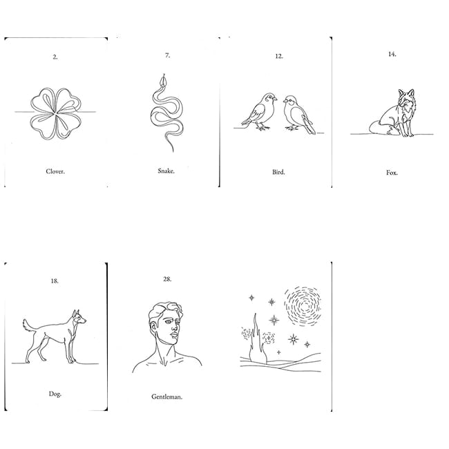 ラインアートルノルマン - Line Art Lenormand 3 - 素敵なカードです
