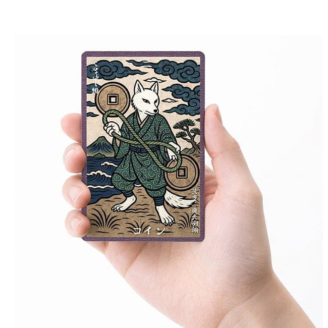 日本のお稲荷様TAROT - Japanese Inari TAROT 4 - 扱いやすい大きさです