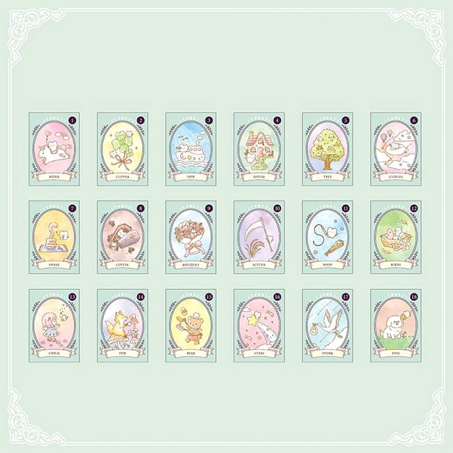 しろふわくんルノルマン - Shirofuwa-kun Lenormand 4 - 扱いやすい大きさです