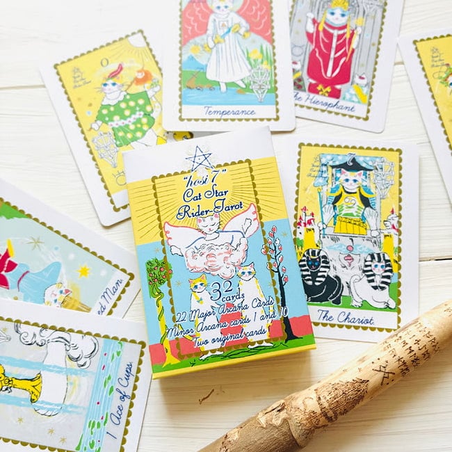 hosi7キャットスターライダータロット - hosi7 Cat Star Rider Tarotの写真占い,カード,タロット,オラクル,ルノルマン,スピリチュアル,日本語