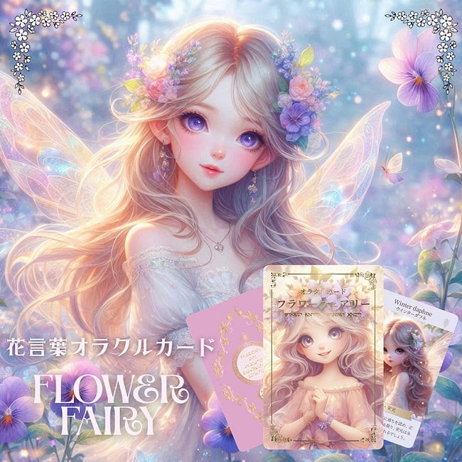 〈花言葉オラクルカード〉フラワーフェアリー - <Language of Flowers Oracle Cards> Flower Fairiesの写真占い,カード,タロット,オラクル,ルノルマン,スピリチュアル,日本語