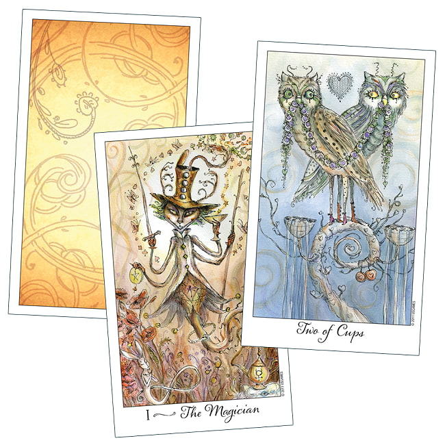 ジョワ・ド・ヴィーヴル タロット - Joie de Vivre Tarot 2 - カードはこのような感じ