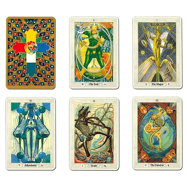 トートタロットデッキ - Crowley Thoth Tarot Deck 2 - カードはこのような感じ