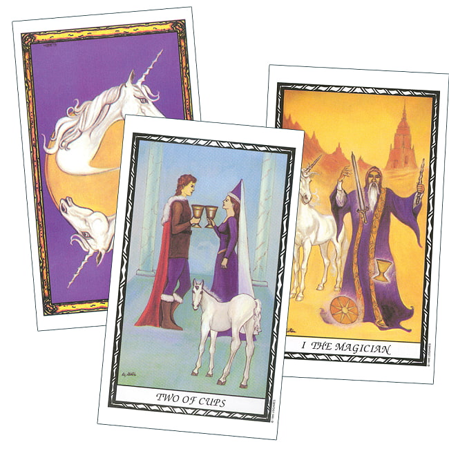 ユニコーンタロットデッキ - Unicorn Tarot Deck 2 - カードはこのような感じ