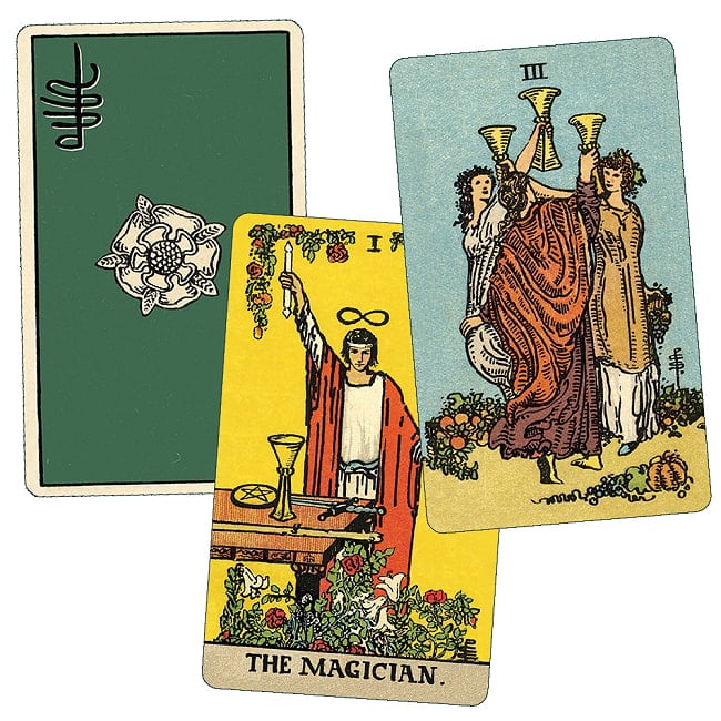 スミス・ウェイトタロットデッキ ボーダレス - Smith-Waite Tarot Deck Borderless 2 - カードはこのような感じ