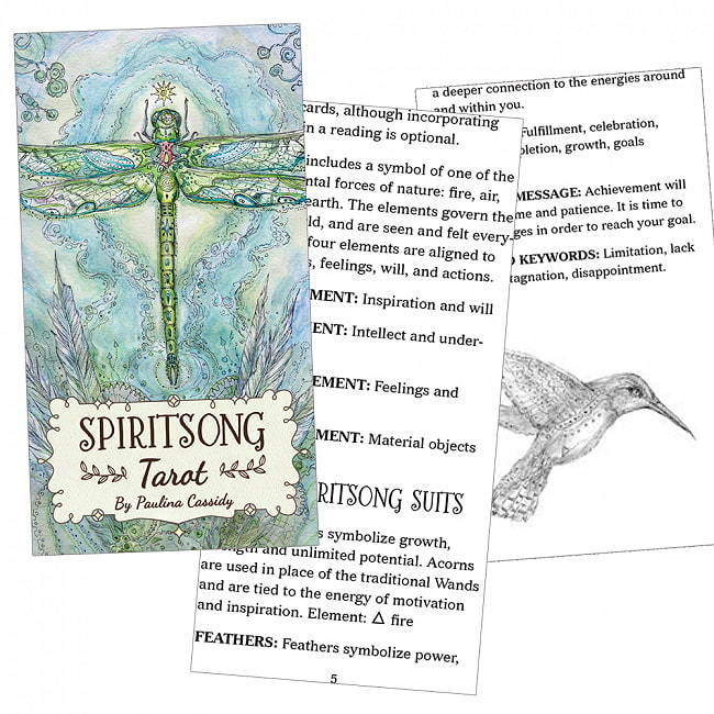 スピリットソングタロット - Spirit Song Tarot 3 - 解説書は英語版です。