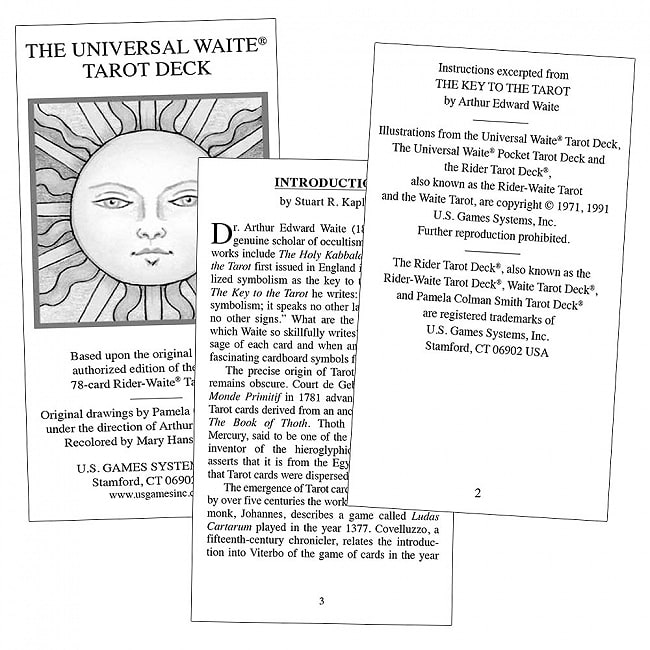 UniversalWaiteRポケットタロット - UniversalWaiteR Pocket Tarot 3 - 素敵なカードです