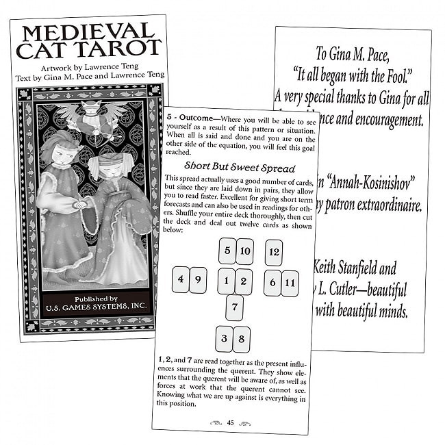 中世の猫にゃんタロット - Medieval cat tarot 3 - 素敵なカードです