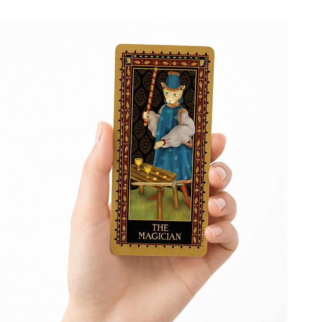 中世の猫にゃんタロット - Medieval cat tarot 4 - 手に持ってみました