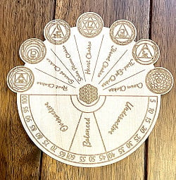 ダウジングボード（セブンチャクラ）- Dowsing board (Seven Chakra)の商品写真