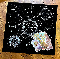 タロットテーブル クロス（アストロロジー）Tarot Table Cross (astrology)の商品写真