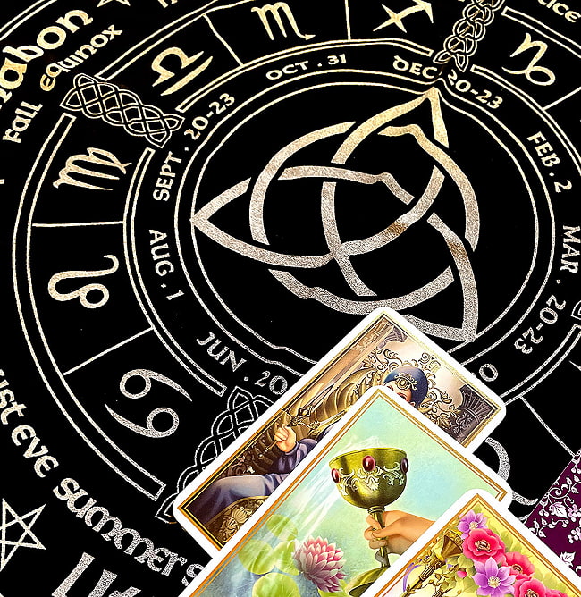タロットテーブル クロス（アストロロジーウィッカ）- Tarot Table Cross (astrologyWicca) 2 - タロットクロスとして