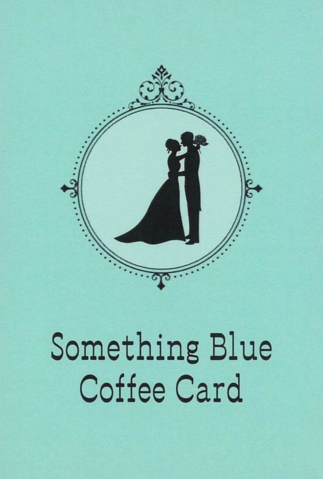 サムシングブルーコーヒーカード - Something Blue Coffee Card 4 - 