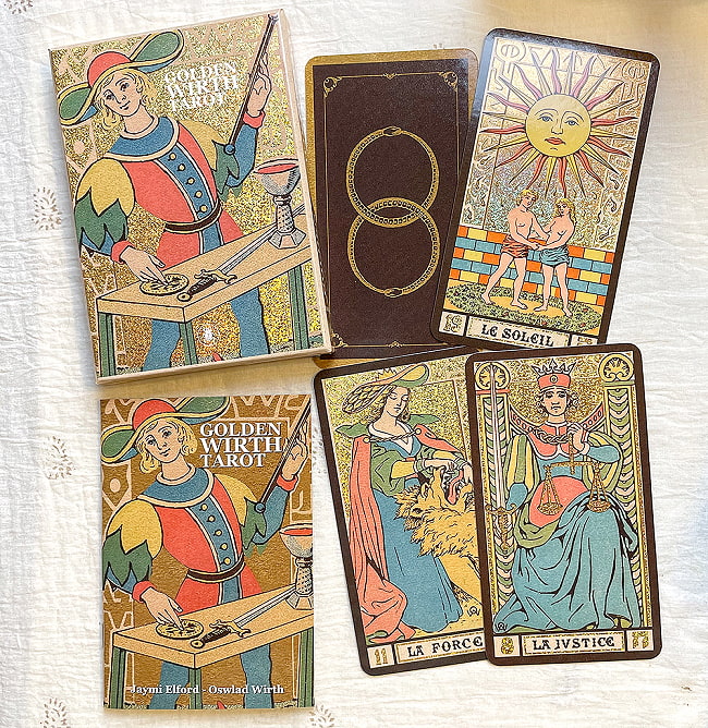 ゴールデン・ウィルト・タロット - Golden Wilt Tarot 2 - 8番が正義、11番が力のかーどですのでマルセイユ版。。太陽のカードに子供2人も特徴の一つ。。