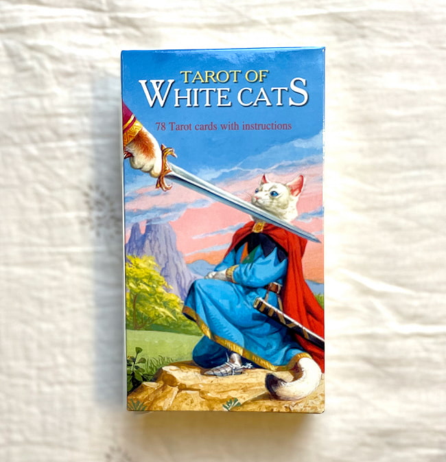 ホワイトキャッツ タロットカード - White Cats Tarot Card 3 - 箱裏も猫ちゃん。。