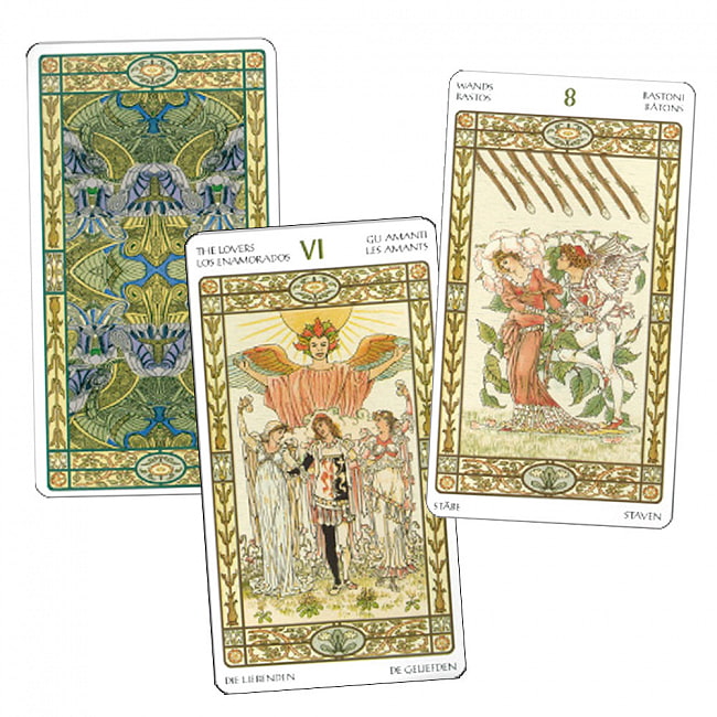 ハーモニアスタロットカード - Harmonia Tarot Card 2 - 細かいミュシャ風絵で繊細で綺麗です。