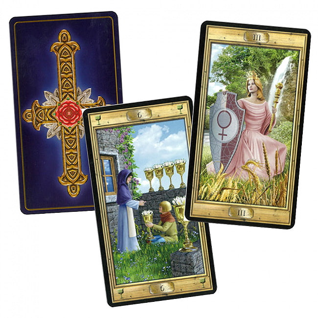 ピクトリアルキータロットカード - Pictorial Key Tarot Card 2 - カップの６と3番女帝のかーど、、正・逆位置分からない仕様。。