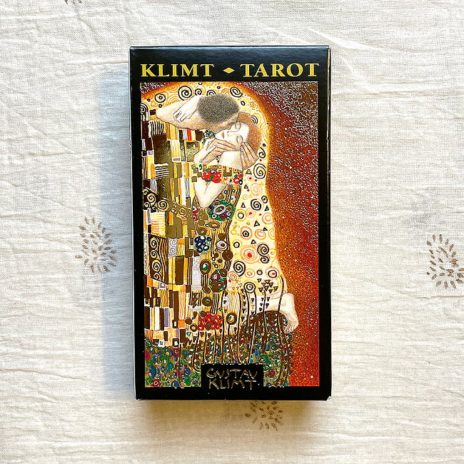 クリムトゴールデンタロット - Klimt Golden Tarot 4 - 裏面は6番ラバーズのカード