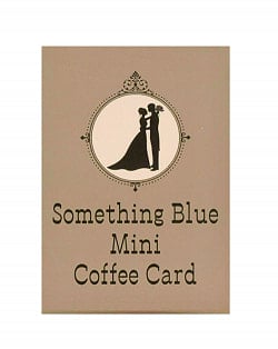 サムシングブルー　ミニコーヒーカード - Something Blue mini coffee card(ID-SPI-689)