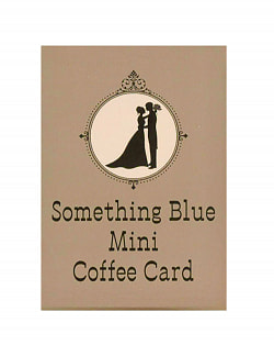 サムシングブルー　ミニコーヒーカード - Something Blue mini coffee cardの商品写真